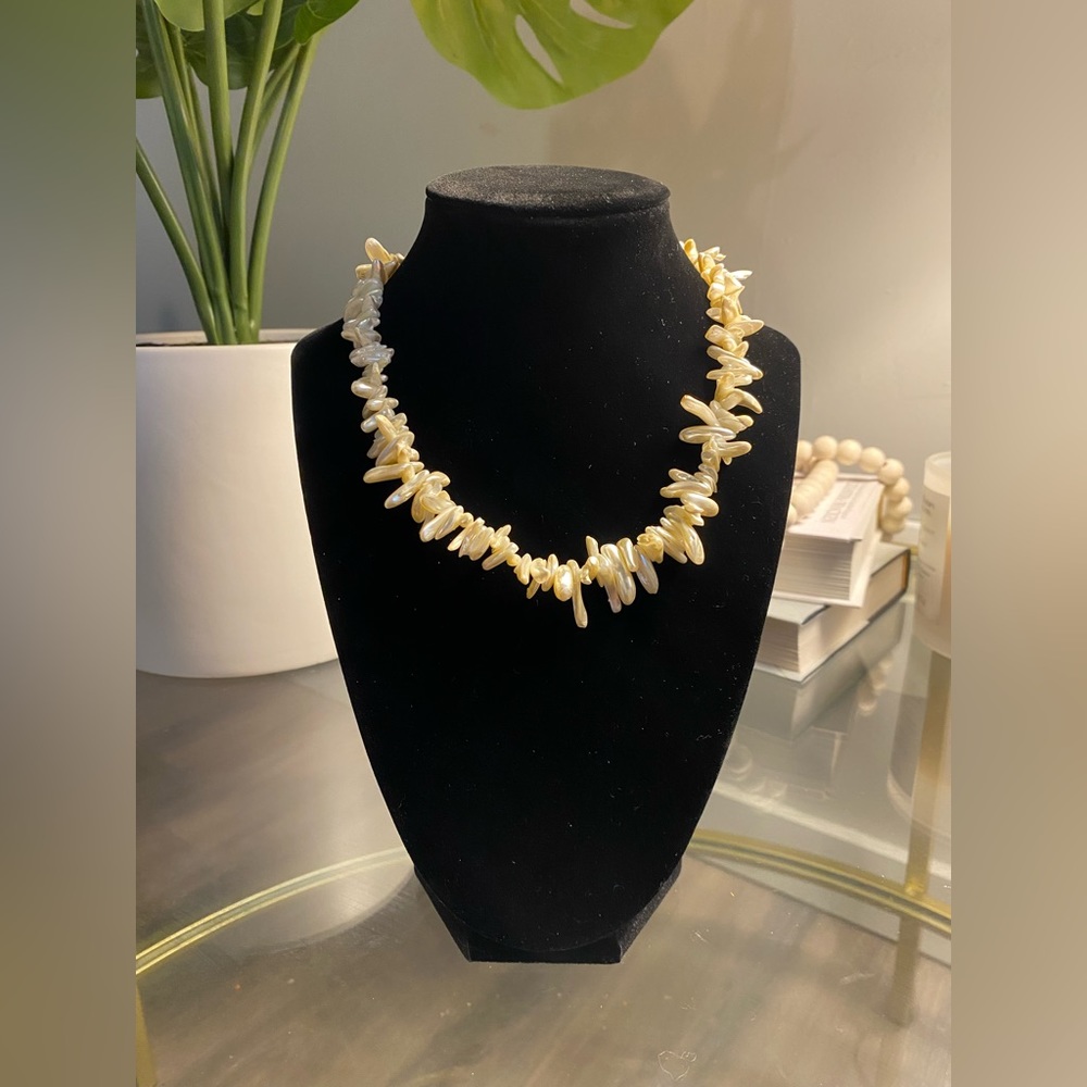 Vintage Polished Shell Necklace